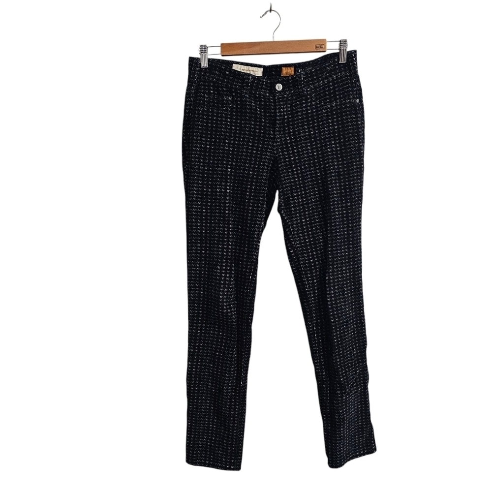 ANTHROPOGIE PILCRO AND THE LETTERPRESS Micro Plaid Serif Pants Size 29